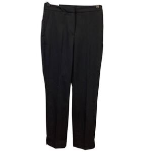 New H&M Womens Size 2 Slim Regular Waist Cropped Basic Black Capri Cropped Pants